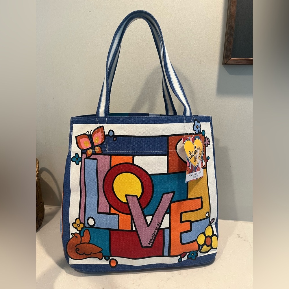 Brighton Power of Love Canvas Tote Bag -NWT!